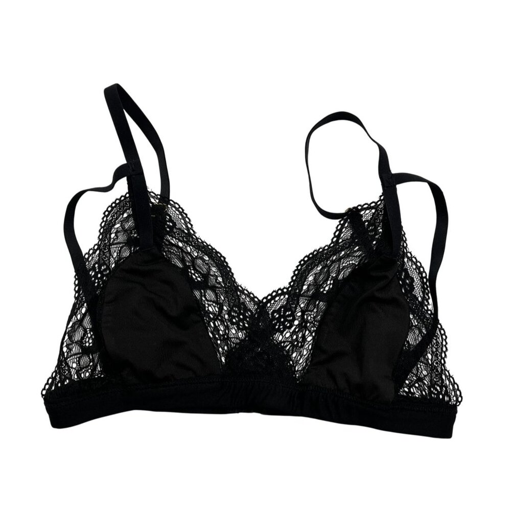 Keepsake The Label Lace Trim Bralette in Black
